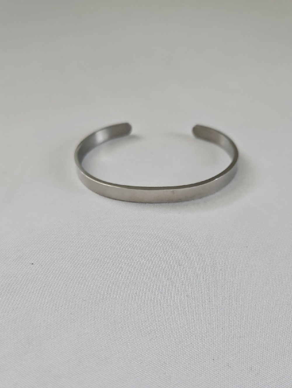 Classic Silver Tone Open Cuff Bracelet for Women